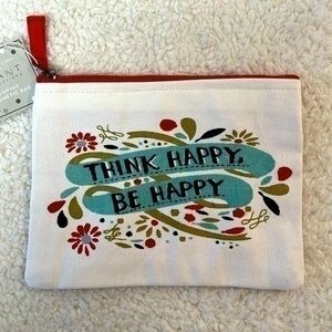 Slant “Think Happy” Cosmetic Bag